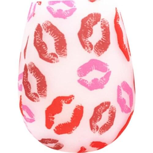 Wine Glass Shatterproof Color Silicone Glass Rubber Cup for Wine Coffee Drinks Cocktails for Travel Camping