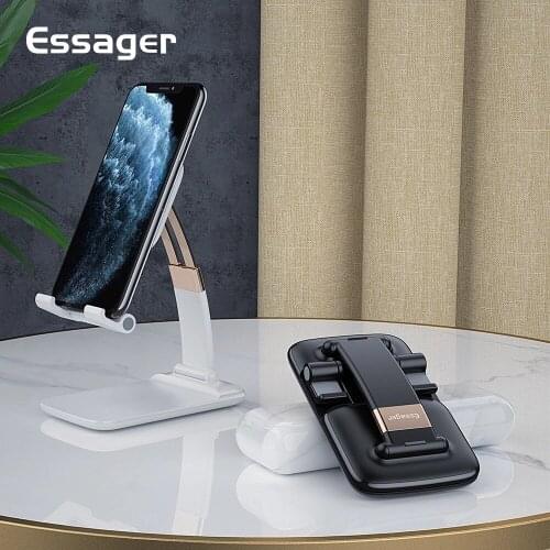 Essager Gravity Desk Holder Mobile Phone Stand For iPhone iPad Tablet Foldable Table Desktop Android Cell Phone Stand Support