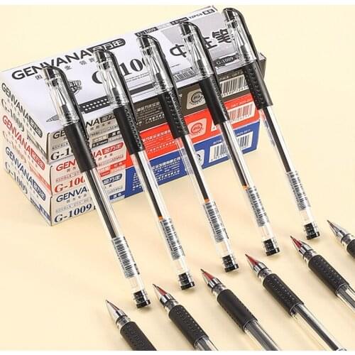 KNOW Ink Gel/Neutral Pen Black/Red/Blue 0.3/0.38/0.5/0.7/1.0mm Refills Gel Ink Pen Writing/Learning Supplies Unisex Simple Style