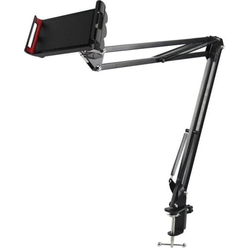 Flexible Long Arm Mobile phone tablet stand holder For iPad Mini Air iPhone Xiaomi Huawei Lazy Bed Desktop Clip Metal Bracket