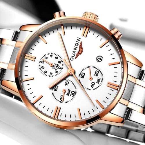 GUANQIN Mens Quartz Watch