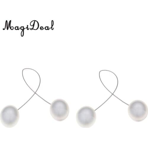 MagiDeal Magnetic Ball Curtain Buckle Holder Tieback Tie Backs Home Decor Silver Gray