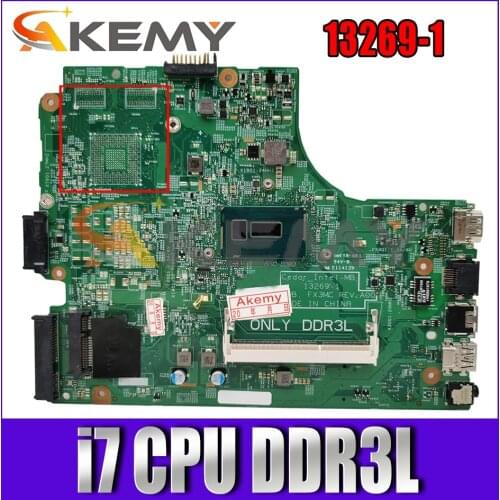 13269-1 FX3MC Main Board FOR DELL 14 3442 3443 15 3542 3543 17 5748 5749 Laptop Motherboard With i7 CPU DDR3L 100% Fully Tested