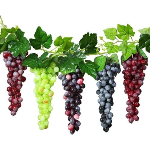 Lovely Artificial Fruit Grapes Fake Decorative Fruit Lifelike Home Wedding Party Garden Decor Accessories Mini Simulation Fruit