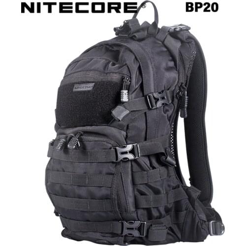 NITECORE BP20 Multi-purpose backpack 20 Liters wear-proof 1000D nylon fabric Tactical Side Tools Bag Laptop Computer Backpacks