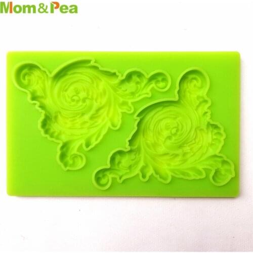 Mom&Pea GX278 Deco Shaped Silicone Mold Cake Decoration Fondant Cake 3D Mold Food Grade