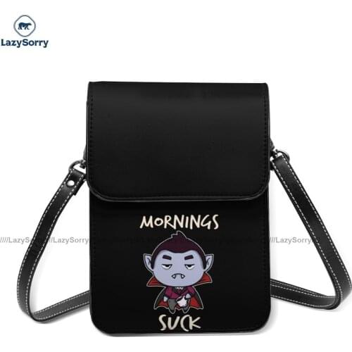 Dracula Shoulder Bag Woman Gifts Mobile Phone Bag Reusable Leather Streetwear Bags