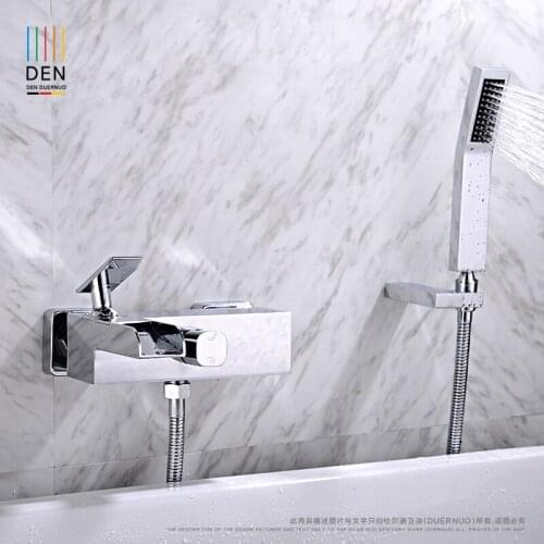 Wall Mounted Bathroom Faucet Bath Tub Mixer Tap With Hand Shower Head Shower Faucet hot and cold spout brass mixer torneira