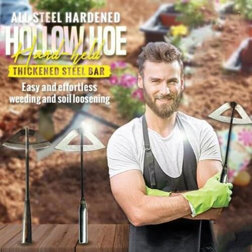 New All-Steel Hardened Hollow Hoe Multifunctional Weeding Shovel Practical Durable Garden Hand Tools ASD88
