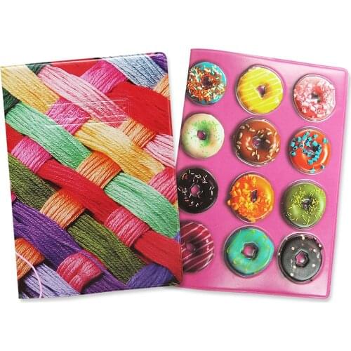 2020 New Exquisite Passport Covers for Women Anti-dropping Elastic Rope Passport Holder Case 3D Pattern PU Leather Card Wallet