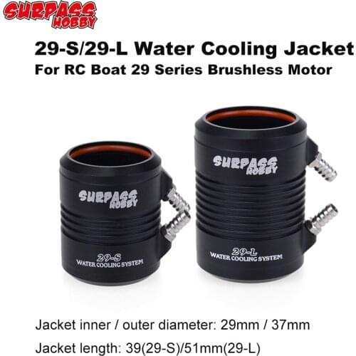 SURPASS HOBBY 29-S 29-L Water Cooling Jacket for 2948 2958 2968 RC Boat Brushless Motor