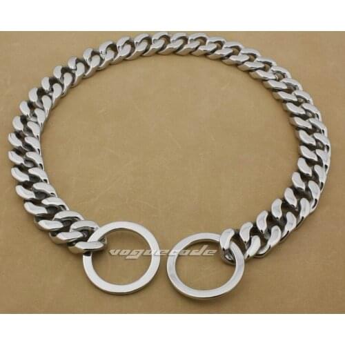 Huge Heavy 20mm 316L Stainless Steel luxury Dog Chains Collars 5D006DCA 18"~36"