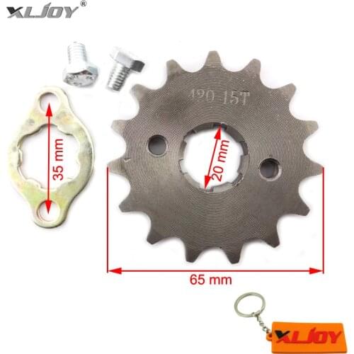420 15 T Tooth 20mm ID Front Engine Sprocket For GPX Orion SSR SDG Dirt Pit Bike ATV Quad Buggy Moped Scooter Motorcycle