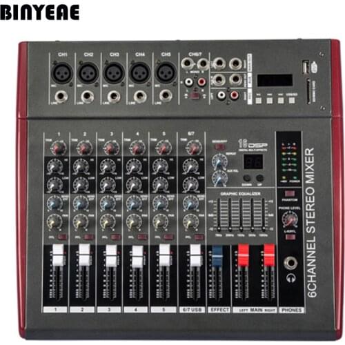 500 Watt RMS MX702D Professional Power DJ Mixer 7 Channels Mezcladora De DJ