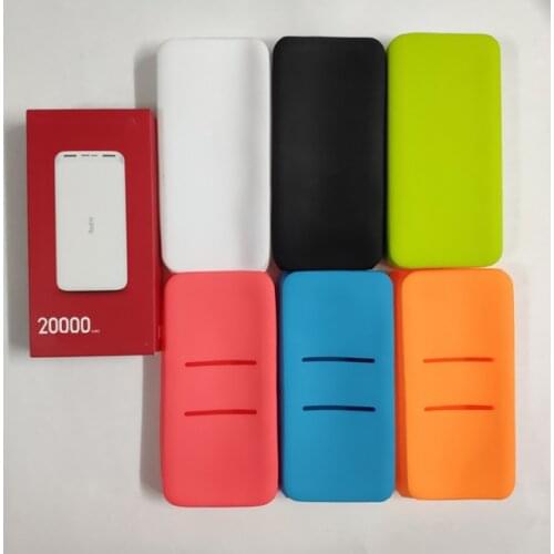 Anti-drop Silicone Protective Case Cover For Redmi 20000mAh Power Bank Protection Cover Phones Power Bank Accessories