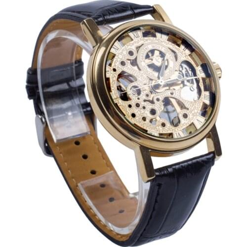 Sanwood Mens Gold Watch