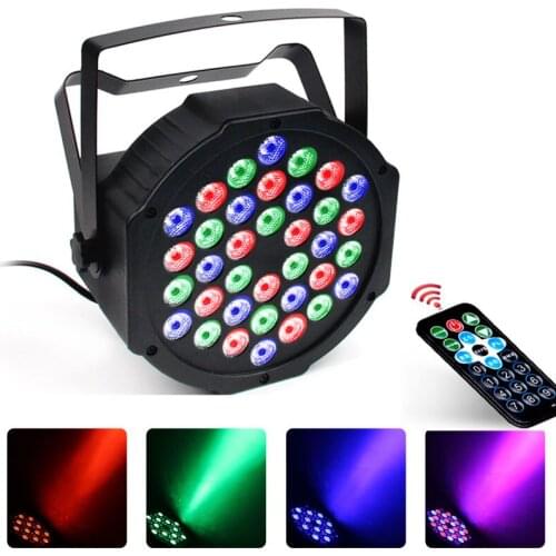 MAYITR 1pc High Quality 36 LED RGB Stage Light Portable Mini Disco Dance Par Lamp With Remote Control For Bar Club Party