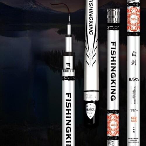 28 Tune Taiwan Fish Pole Canne a Peche Crucian Carp Hand Pole River Lake Fishing Rod Carbon Super Light Vara De Pesca Fish Pole