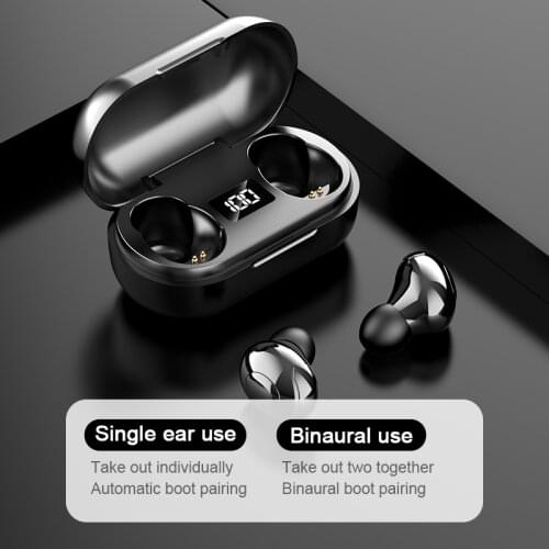 E6S TWS Bluetooth 5.0 Headphones Stereo True Wireless Earbuds In Ear Handsfree Earphones sports headset For Mobile Phone