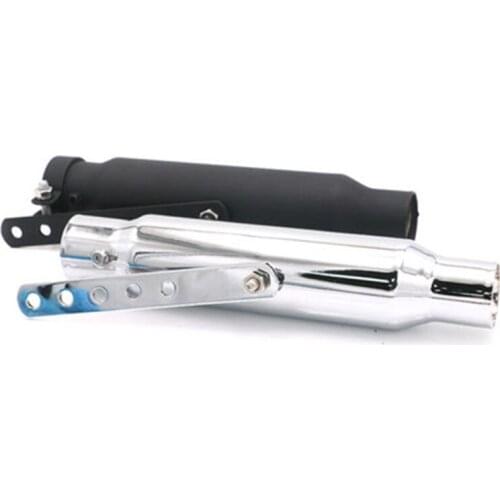 Motorcycle 12'' Exhaust Pipe Muffler Silencer Cruiser Chopper Bobber Cafe Racer Dual Sport bike Scooter Offroad