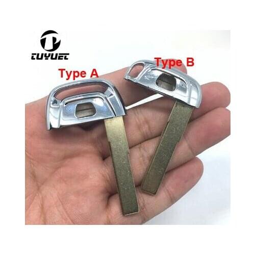 Replacement Uncut Smart Remote Key Blade Blank Emergency Insert For Audi
