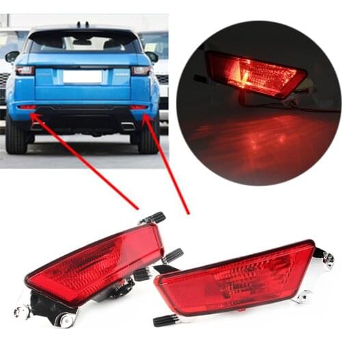 1Pair Car Rear Bumper LED Light Fog Lamp Left + Right For Land Rover Range Rover Evoque 2012-2019 LR025148 LR025149