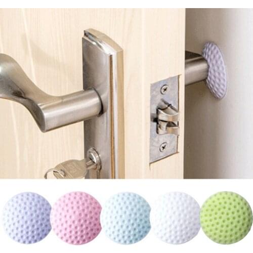 1Pcs Wall Door Stick Home Wall Stickers Golf Styling Rubber Fender Handle Door Lock Protective Pad Protection