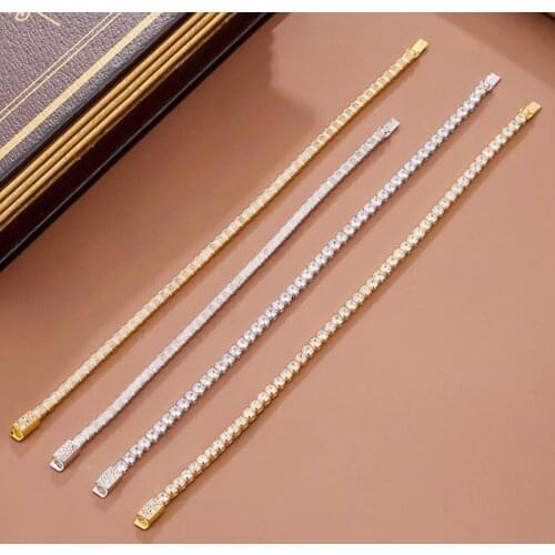 100% 925 Sterling Silver Created Moissanite Gemstone Bangle Charm Wedding Bracelet Hip Hop Fine Jewelry Wholesale Drop Shipping