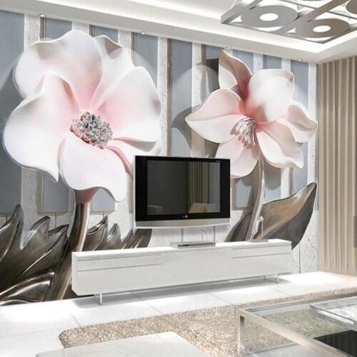 3D Embossed Flower Piano Key Background Mural Photo Wallpaper Large Size Murals Wall Paper for Living Room Home Wall Decor