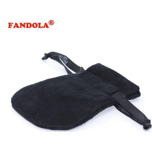 5pcs/lot Black Pouches Compatible with Silver Beads Charms Rings Earrings European Jewelry Packaging Wholesale P6-5Black