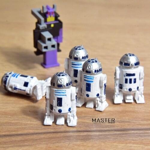 50PCS/lot 3.5cm Disney star wars R2-D2 cartoon doll model decoration toy DIY decoration