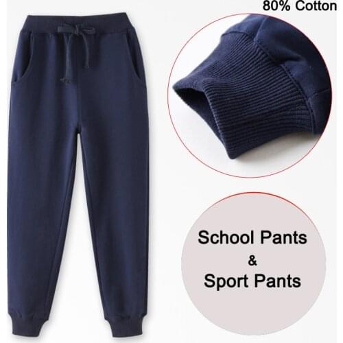 Sports Pants for Boy 10 12 years School Pants Girls Students Clothing Elastic Waist Spring Autumn Children Casual Trousers
