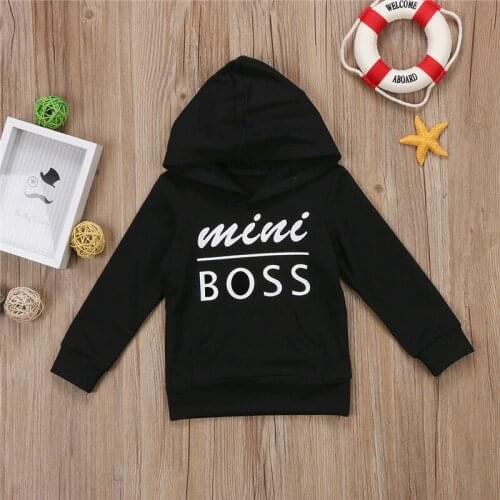 Hoodie for Kids Baby Girls Boys Infant Toddler Long Sleeve Letter Print Hooded Top Outerwear Children Autumn Sweatshit 0-5T