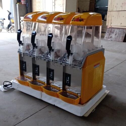 Two Cylinder Snowflake Mud Machine Commercial Sand Ice Maker Cold Drink Machine Large Capacity Snow Melting Machine