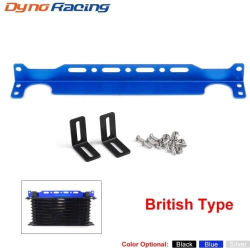Dynoracing British Type Universal Engine Oil Cooler Mounting Bracket Kit 2mm Thickness Aluminum BX101867