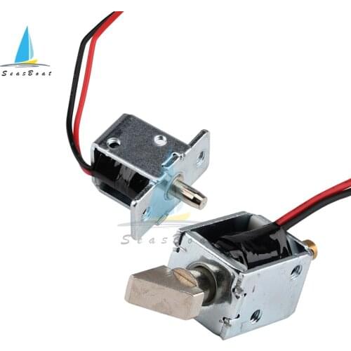 DC 12V 0.4A 0.5A Mini Long Upper Cover Slope Solenoid Lock Electric Control Switch Locks for Small Cabinet Doors Boxes