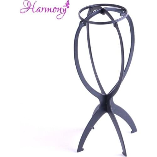 Harmony Plus Hair 12pcs/lot Portable Folding Plastic Stable Durable Wig Hair Hat Cap Holder Stand Display Tool Wig Stand