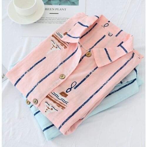 Summer 2021 Pregnant Sleepwear Dress Short Sleeve Cotton Pregnant Nightgown For Pregnant Women Maternity Sleeping Dress