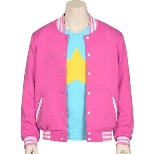 HOT! Filme steven universe de quartzo cosplay masculino uniforme de beisebol unisex casaco camiseta jaqueta t camisa superior tr