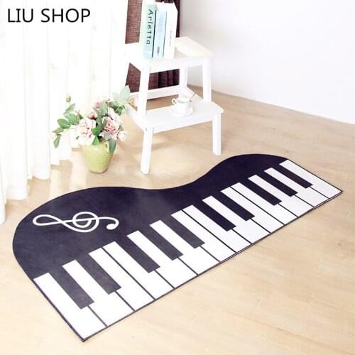 LIU Piano mat water absorption bed bedroom living room coffee table special shaped fashion creative home carpet lovely rug