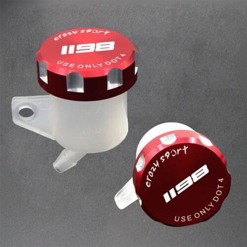 Motorcycle oil Tank Brake Clutch Master Cylinder Fluid Reservoir Tank For DUCATI999 1098 1198/S/R Logo Motorcycle Accessories