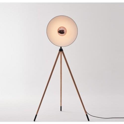 Retro style living room model room study room coffee table with personalized art floor lamp