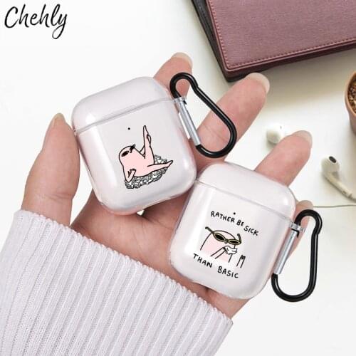 Cartoon Soft Silicone Case for Apple Airpods 1 2 3 Pro Shockproof Bluetooth Wireless Headphone Earphone TPU Protection Cover