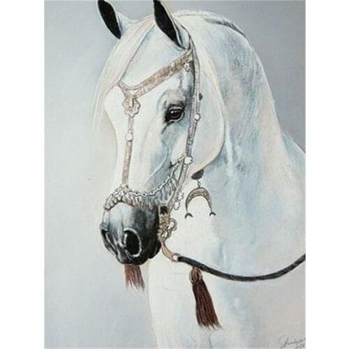 Horse Animal DIY Embroidery Cross Stitch 11CT Kits Needlework Craft Set Printed Canvas Cotton Thread Home Decoration Sell