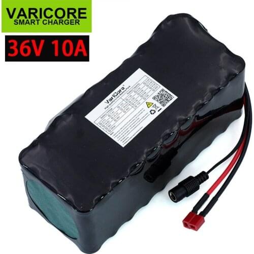 New 36V 10400mAh 18650 Lithium Battery 10.4ah Motorcycle Electric Car Bicycle Scooter batteries with BMS Black insulation
