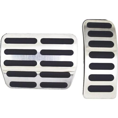 Nuevo acero inoxidable Mt at pedal pads cubierta del pedal del coche para VW Polo 6N 9n Jetta Mk4 para VW bora Golf Mk4 Beetle C