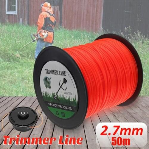Orange Square Brushcutter Strimmer Trimmer Cord Line Wire 2.7mm For STIHL Highly Matched With The Original