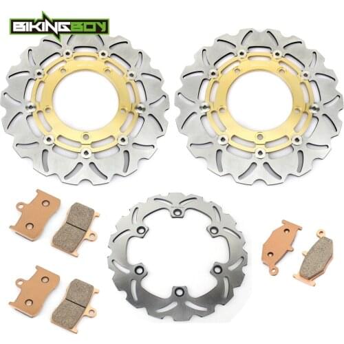 BIKINGBOY Front Rear Brake Discs Disks Rotors + Pads For Suzuki GSX 1300 B-King 2008 2009 2010 GSX1300 BK ABS 310mm 260mm Set