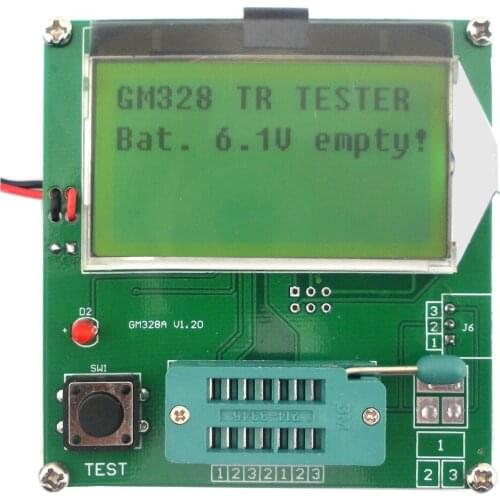 Transistor Tester RLC\ESR Meter NPN PNP Cymometer Square Wave Generator GM328A