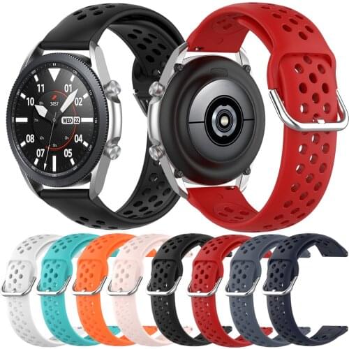 Essidi 20mm Silicone Band For Samsung Galaxy Watch 3 41mm Soft Sports 22mm Bracelet Band Loop For Samsung Galaxy Watch3 45mm